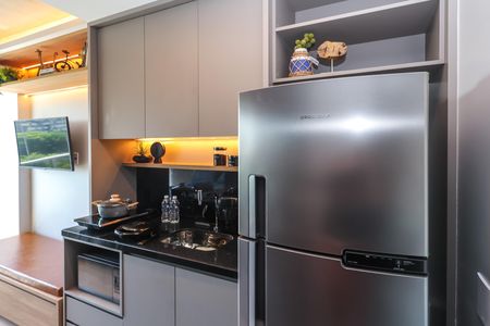Studio para alugar com 25m², 1 quarto e sem vaga Studio para alugar com 25m², 1 quarto e sem vagaCozinha
