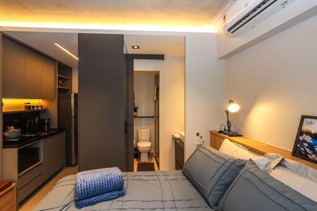 Studio para alugar com 25m², 1 quarto e sem vaga Studio para alugar com 25m², 1 quarto e sem vagaQuarto