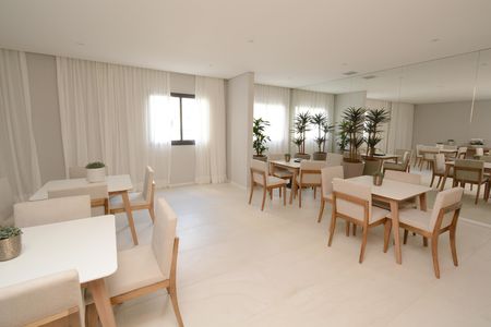 Apartamento para alugar com 46m², 2 quartos e 1 vagaÁrea comum - Salão de festas