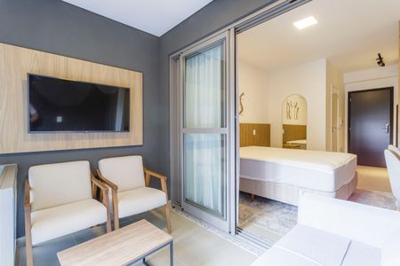 Studio à venda com 37m², 1 quarto e sem vagaVaranda