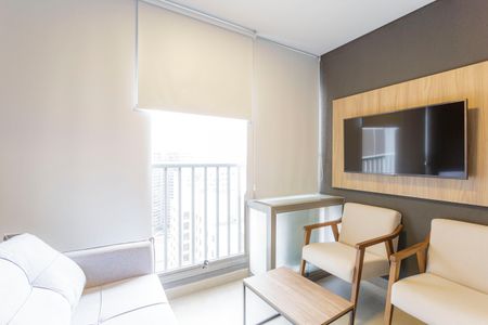 Studio à venda com 37m², 1 quarto e sem vagaVaranda