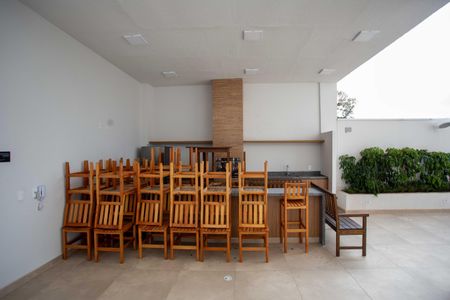 Apartamento à venda com 43m², 2 quartos e 1 vagaChurrasqueira