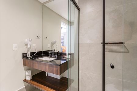 Studio para alugar com 40m², 1 quarto e sem vaga Studio para alugar com 40m², 1 quarto e sem vagaBanheiro