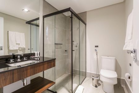 Studio para alugar com 40m², 1 quarto e sem vaga Studio para alugar com 40m², 1 quarto e sem vagaBanheiro