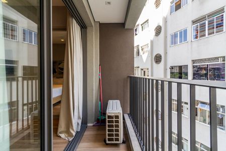 Studio para alugar com 25m², 1 quarto e sem vagaVaranda