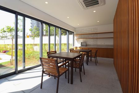 Studio para alugar com 26m², 1 quarto e sem vagaSalão de Festas