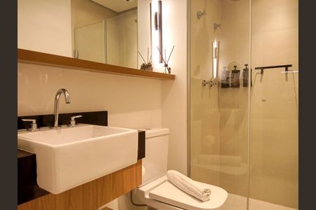 Studio para alugar com 26m², 1 quarto e sem vaga Studio para alugar com 26m², 1 quarto e sem vagaBanheiro