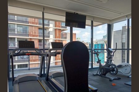 Studio para alugar com 26m², 1 quarto e sem vaga Studio para alugar com 26m², 1 quarto e sem vagaÁrea comum - Academia