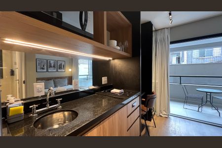 Studio à venda com 25m², 1 quarto e sem vagaCozinha