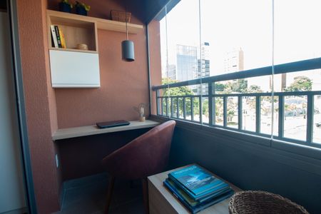 Studio para alugar com 27m², 1 quarto e sem vagaVaranda