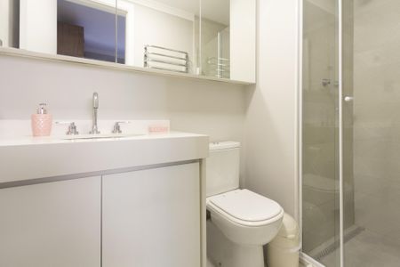 Apartamento à venda com 34m², 1 quarto e sem vagaBanheiro da Suíte