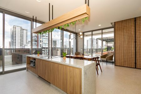 Apartamento para alugar com 33m², 1 quarto e sem vagaSalão de Festas