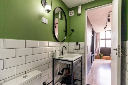 Studio para alugar com 37m², 1 quarto e sem vaga Studio para alugar com 37m², 1 quarto e sem vagaBanheiro