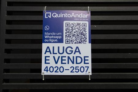 Apartamento à venda com 28m², 1 quarto e sem vagaFachada e placa