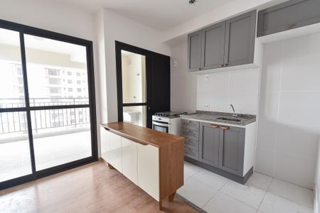 Sala/cozinha de apartamento para alugar com 3 quartos, 70m² em Nova Klabin, São Paulo