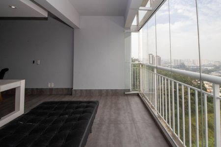 Varanda da sala de apartamento para alugar com 2 quartos, 95m² em Vila Andrade, São Paulo