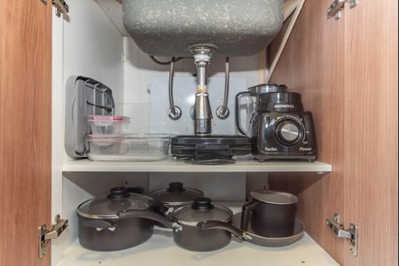 Apartamento para alugar com 33m², 1 quarto e 1 vaga Apartamento para alugar com 33m², 1 quarto e 1 vagaCozinha - Detalhes