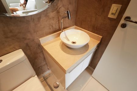 Apartamento à venda com 65m², 1 quarto e 2 vagasLavabo da sala