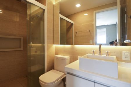 Apartamento à venda com 65m², 1 quarto e 2 vagasBanheiro da Suíte