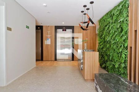 Studio à venda com 26m², 1 quarto e sem vagaHall social