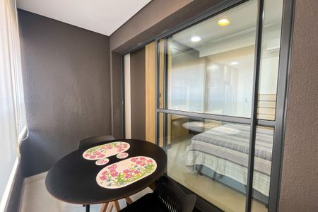 Studio à venda com 26m², 1 quarto e sem vagaVaranda