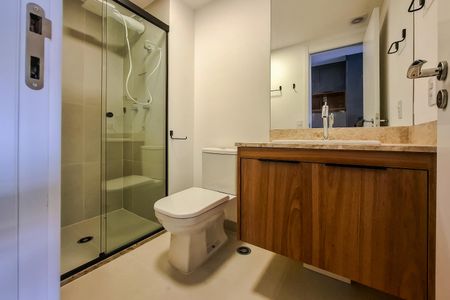 Studio para alugar com 25m², 1 quarto e sem vaga Studio para alugar com 25m², 1 quarto e sem vagakitnet studio banheiro
