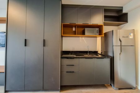 Studio para alugar com 25m², 1 quarto e sem vaga Studio para alugar com 25m², 1 quarto e sem vagakitnet studio cozinha