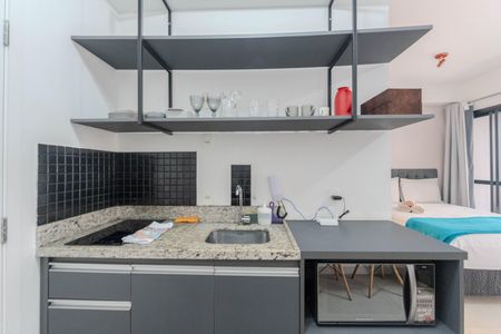 Studio à venda com 26m², 1 quarto e sem vagaCozinha