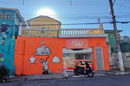 Casa para alugar com 41m², 1 quarto e sem vagaFachada + placa