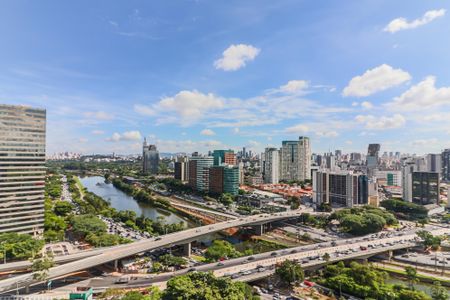 Vista da Varanda de kitnet/studio à venda com 1 quarto, 37m² em Pinheiros, São Paulo