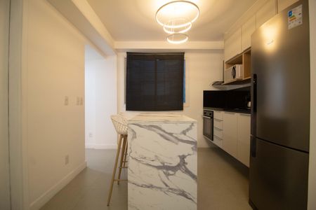 Apartamento à venda com 90m², 1 quarto e 1 vagaCozinha americana