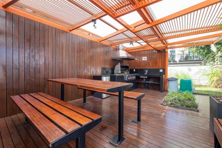 Studio para alugar com 40m², 1 quarto e 1 vagaChurrasqueira