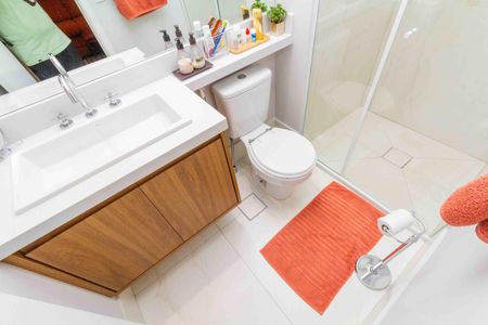 Apartamento à venda com 132m², 3 quartos e 2 vagasBanheiro da Suíte 3