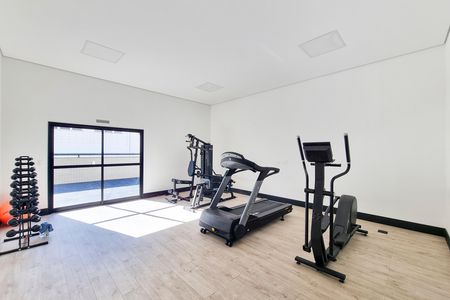 Apartamento para alugar com 95m², 1 quarto e 2 vagas Apartamento para alugar com 95m², 1 quarto e 2 vagasÁrea comum - Academia