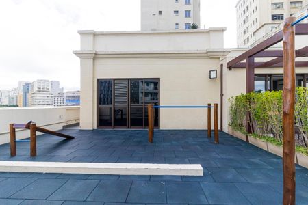 Studio para alugar com 27m², 1 quarto e sem vaga Studio para alugar com 27m², 1 quarto e sem vagaÁrea comum - Espaço Fitness