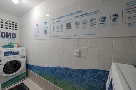 Studio para alugar com 35m², 1 quarto e 1 vagaLavanderia