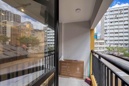 Studio à venda com 26m², 1 quarto e sem vagaVaranda