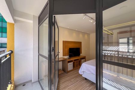 Studio à venda com 26m², 1 quarto e sem vagaVaranda