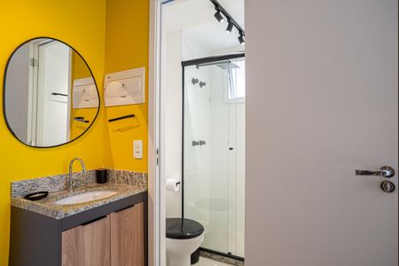 Studio à venda com 20m², 1 quarto e sem vaga Studio à venda com 20m², 1 quarto e sem vagaBanheiro