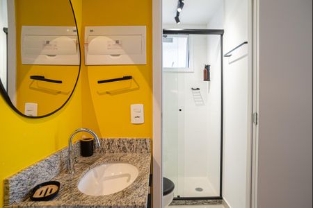 Studio à venda com 20m², 1 quarto e sem vaga Studio à venda com 20m², 1 quarto e sem vagaBanheiro