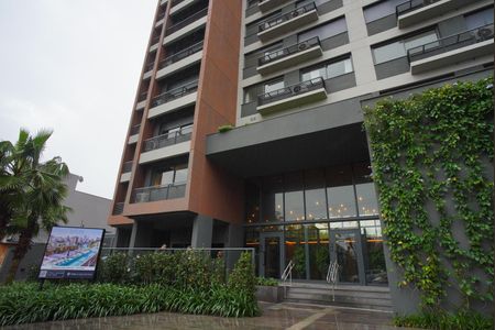 Studio à venda com 41m², 1 quarto e 1 vagaFachada e Portaria