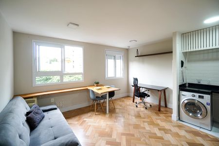 Sala e cozinha de apartamento à venda com 1 quarto, 34m² em Cidade Mãe do Céu, São Paulo