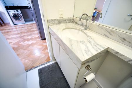 Apartamento à venda com 34m², 1 quarto e sem vaga Apartamento à venda com 34m², 1 quarto e sem vagaBanheiro Social