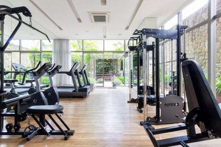 Apartamento para alugar com 56m², 1 quarto e 1 vaga Apartamento para alugar com 56m², 1 quarto e 1 vagaÁrea comum - Academia