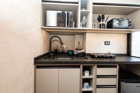 Studio para alugar com 28m², 1 quarto e sem vaga Studio para alugar com 28m², 1 quarto e sem vagaCozinha