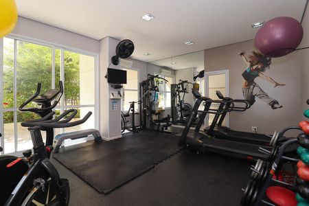Apartamento para alugar com 62m², 2 quartos e 2 vagas Apartamento para alugar com 62m², 2 quartos e 2 vagasAcademia