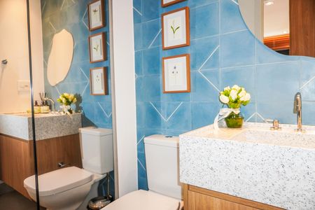 Apartamento à venda com 58m², 1 quarto e 1 vagaBanheiro