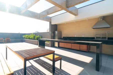 Studio para alugar com 27m², 1 quarto e sem vaga Studio para alugar com 27m², 1 quarto e sem vagaÁrea comum - Churrasqueira