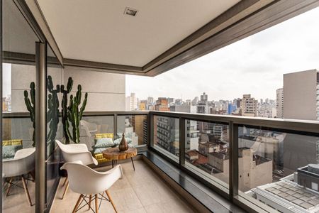 Studio para alugar com 42m², 1 quarto e 1 vagaVaranda