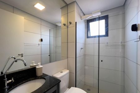 Studio para alugar com 34m², 1 quarto e 1 vaga Studio para alugar com 34m², 1 quarto e 1 vagaBanheiro